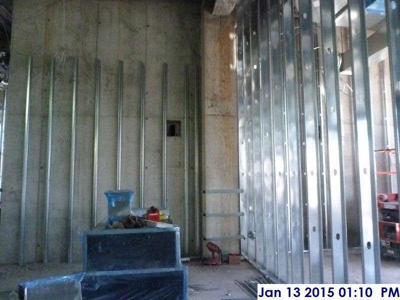 Metal Furring at the 2nd floor Shear wall Elev. 1,2,3 Facing East